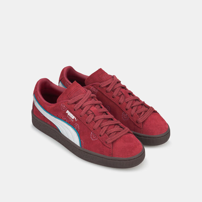 PUMA Kids' x One Piece Suede 2 Shoes Red PUMA Kids' x One Piece Suede 2 Shoes Red image number 2