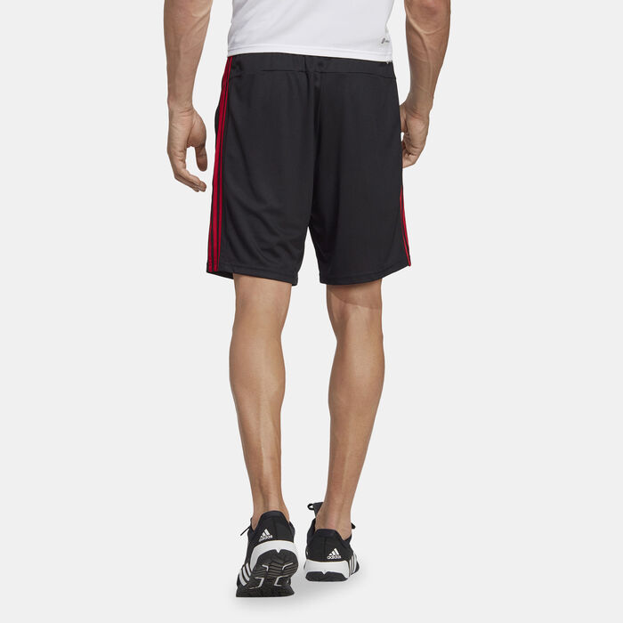 adidas Men's Train Essentials Pique 3-Stripes Training Shorts Black image number 1
