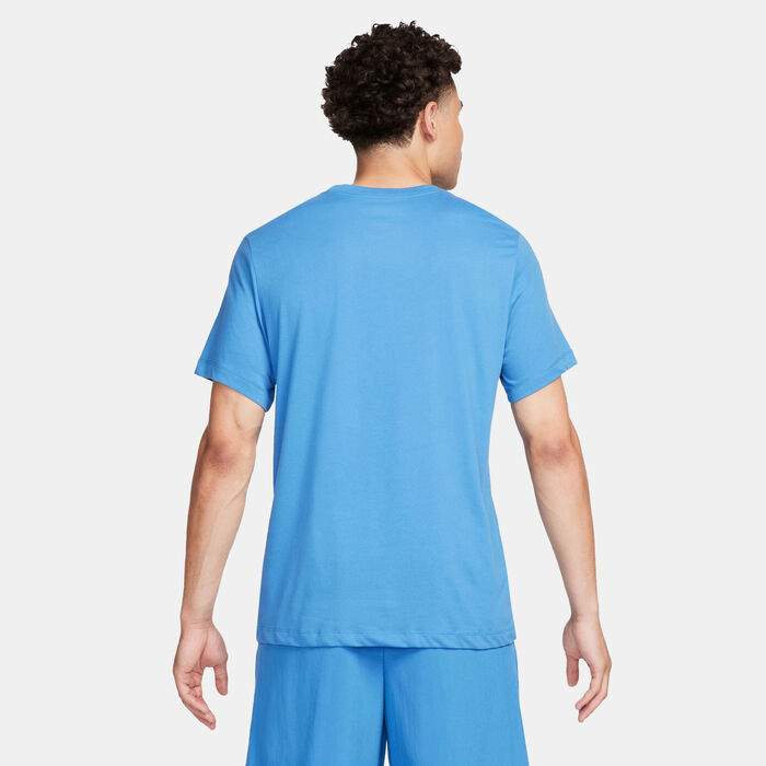 Nike Men's Dri-FIT Training T-Shirt Blue Nike Men's Dri-FIT Training T-Shirt Blue image number 1