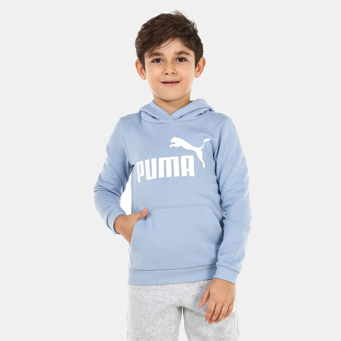 PUMA Kids' ESS Logo Hoodie Blue PUMA Kids' ESS Logo Hoodie Blue image number 0