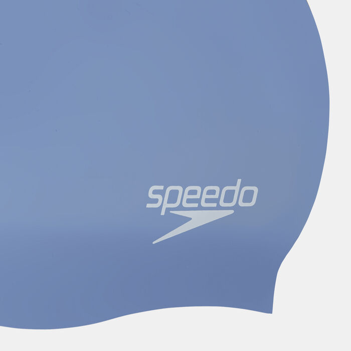 Speedo Long Hair Swimming Cap Blue Speedo Long Hair Swimming Cap Blue image number 2
