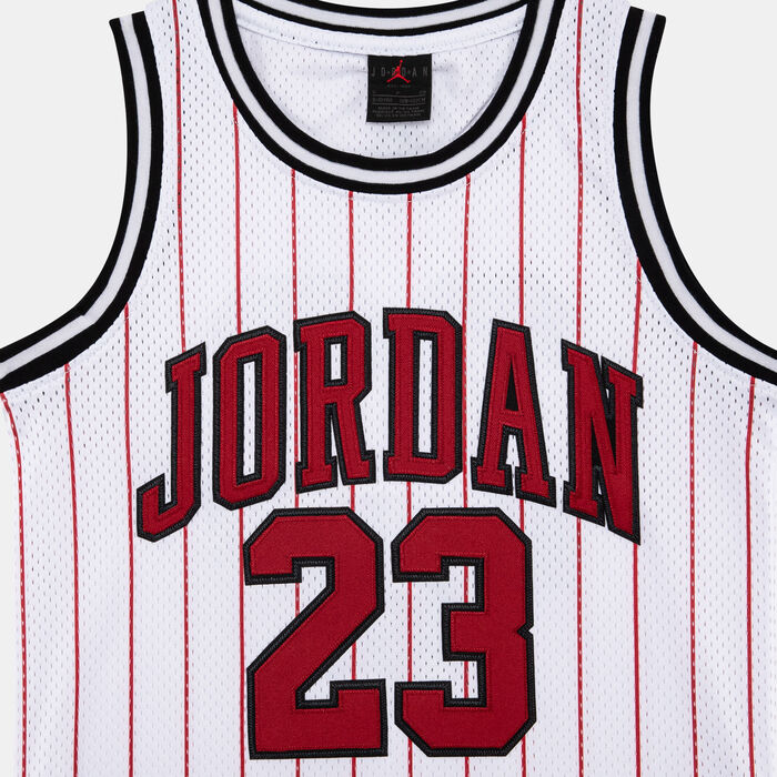 Jordan Kids' 23 Striped Jersey Top Black Jordan Kids' 23 Striped Jersey Top Black image number 2
