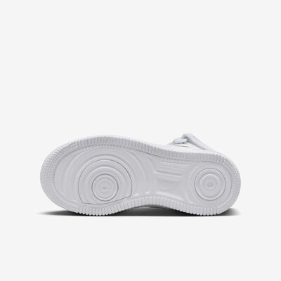 Nike Kids' Air Force 1 Mid EasyOn Shoes White