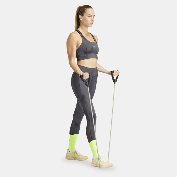 adidas Women's Run Pocket Medium-Support Training Sports Bra Black adidas Women's Run Pocket Medium-Support Training Sports Bra Black image number 2