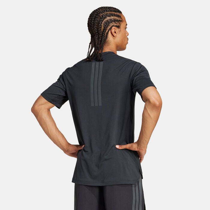 adidas Men's Power 3-Stripes Training T-Shirt Black adidas Men's Power 3-Stripes Training T-Shirt Black image number 1