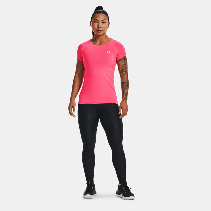 Under Armour Women's HeatGear® Armour Training T-Shirt Pink Under Armour Women's HeatGear® Armour Training T-Shirt Pink image number 2