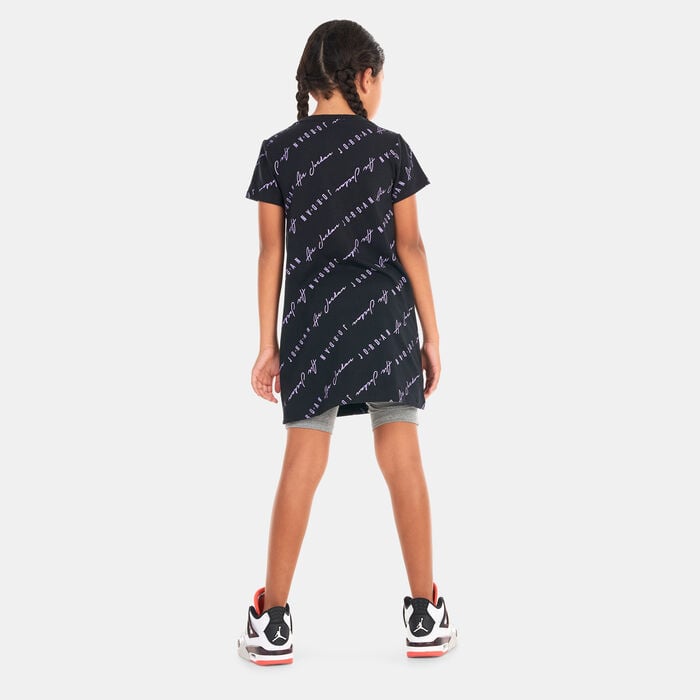 Nike Kids' Essentials Printed Dress Black Nike Kids' Essentials Printed Dress Black image number 1