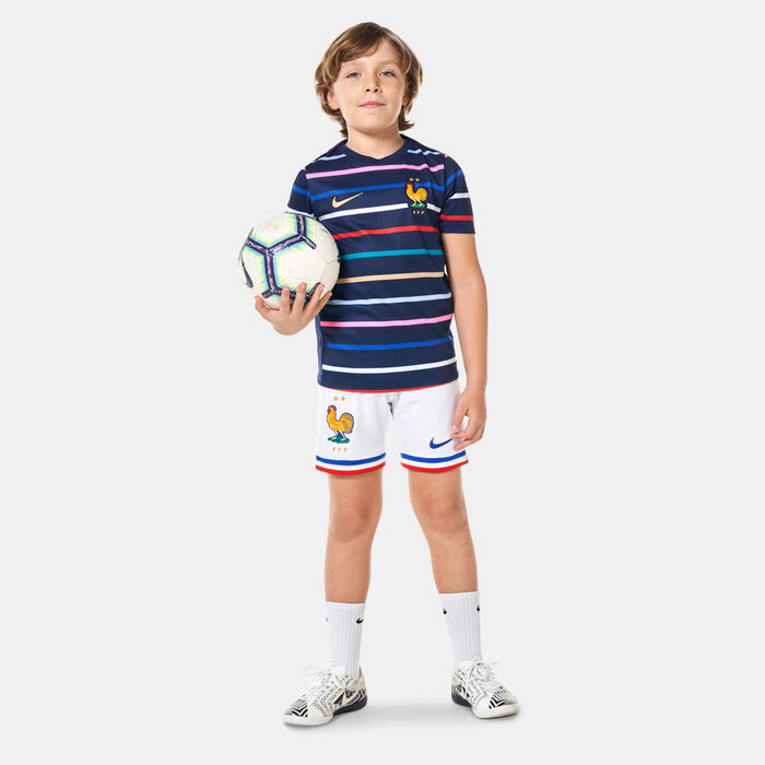 Nike Kids' FFF (France) Academy Pro Dri-FIT Pre-Match Home Football Blue image number 4