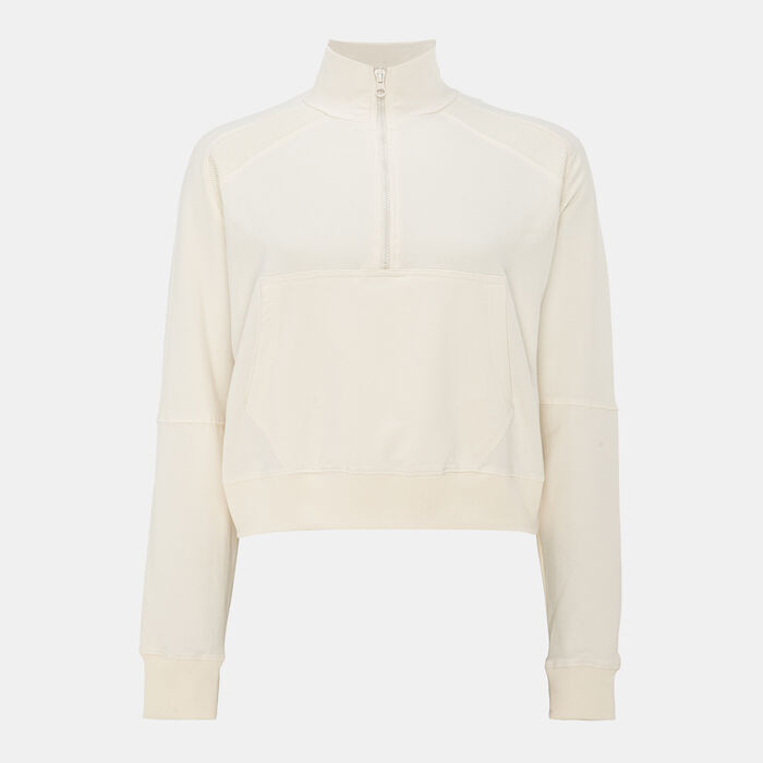 Sun and Sand Sports Women's 1/2-Zip Hoodie White image number 0