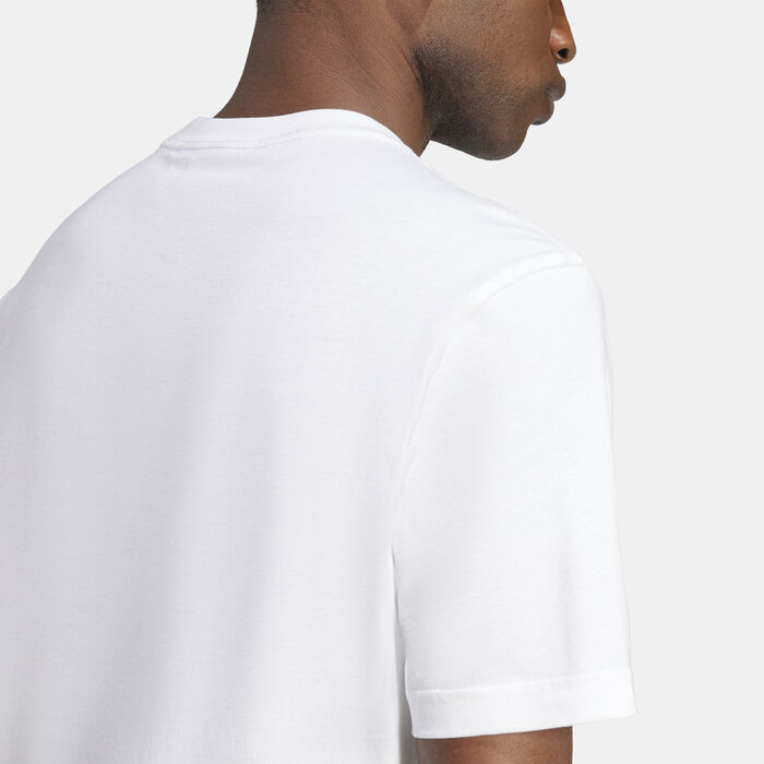 adidas Originals Men's Camo Lil Trefoil T-Shirt White image number 3