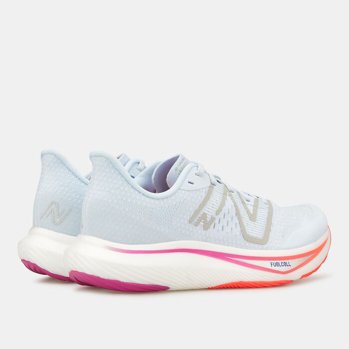 New Balance Women's FuelCell Rebel v3 Shoe Blue New Balance Women's FuelCell Rebel v3 Shoe Blue image number 2