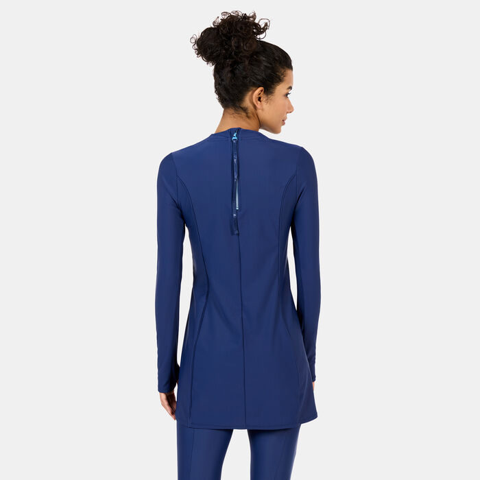 Nike Swim Women's Swim Victory Full-Coverage Dress Blue image number 1