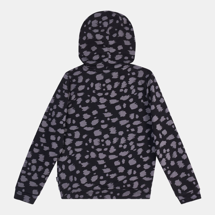 PUMA Kids' Essentials+ ANIMAL Full-Zip Hoodie (Older Kids) Black image number 1