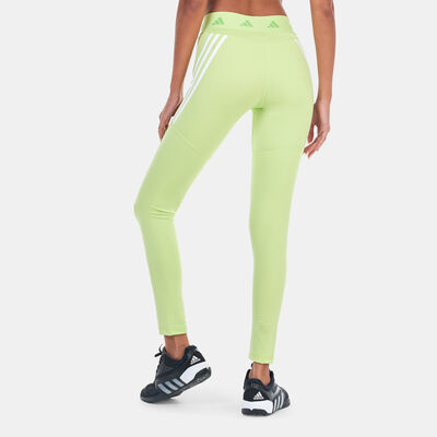 adidas Women's Techfit Hyperglam Full-Length Training Leggings Green