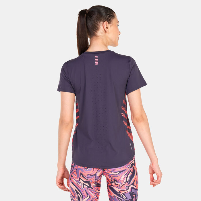 Under Armour Women's UA Iso-Chill Laser T-Shirt Purple Under Armour Women's UA Iso-Chill Laser T-Shirt Purple image number 1
