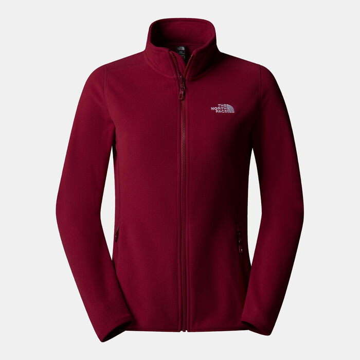 The North Face Women's 100 Glacier Fleece Hiking Jacket Red image number 0