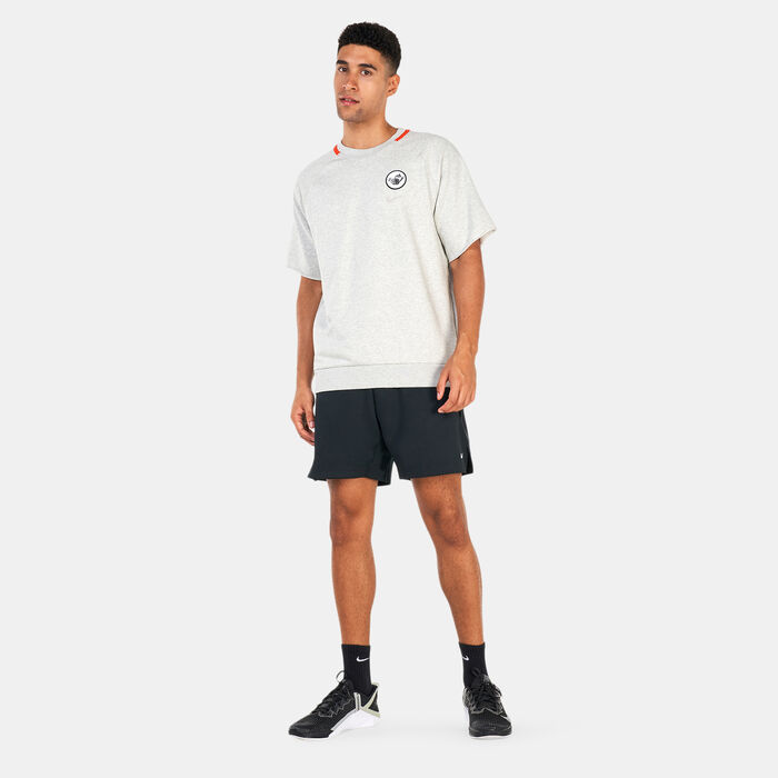 Nike Men's Dri-FIT Fitness Crew T-Shirt Grey image number 2