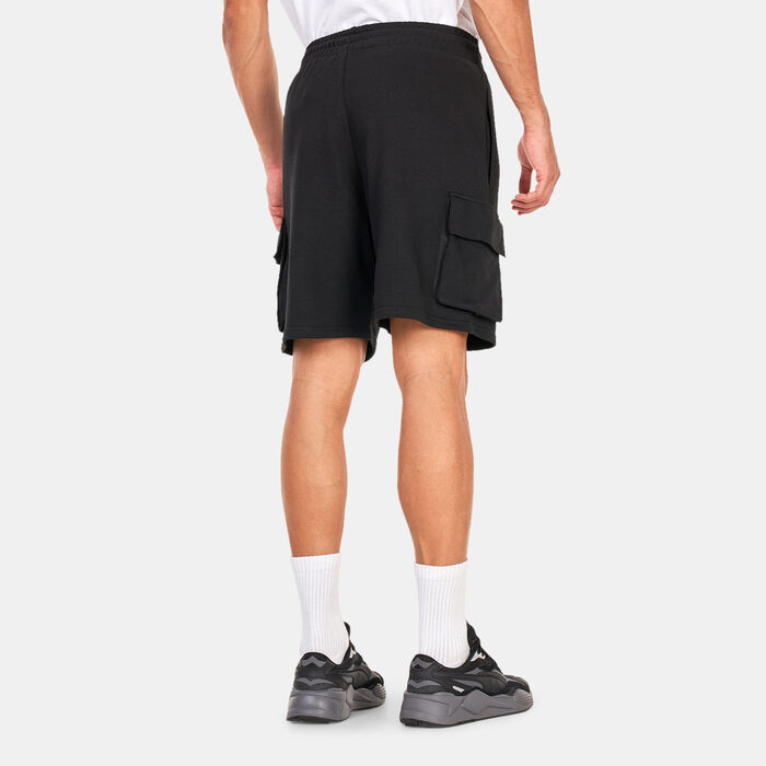 New Era Men's Essentials Cargo Shorts Black New Era Men's Essentials Cargo Shorts Black image number 1