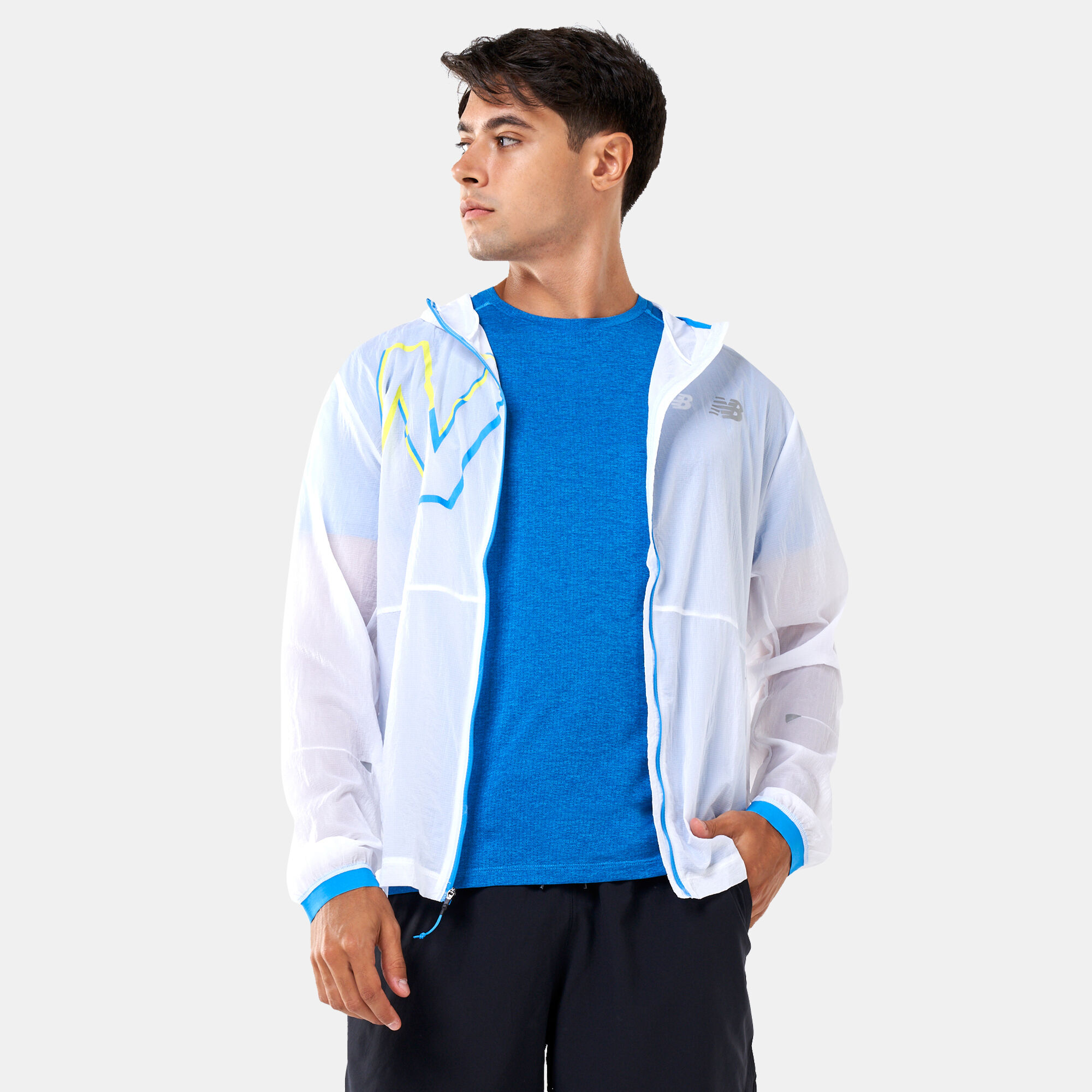 Printed impact run best sale light pack jacket