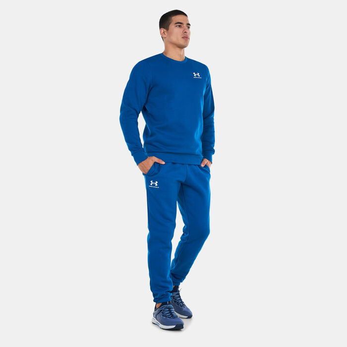 Under Armour Men's UA Essential Fleece Joggers Blue image number 2