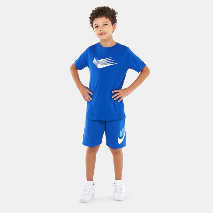 Nike Kids’ Sportswear Club Fleece Shorts (Older Kids) Blue image number 2