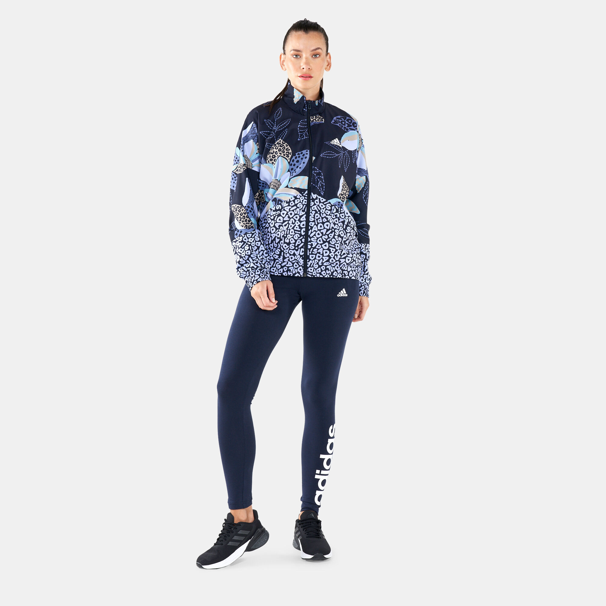 farm rio print relaxed lightweight windbreaker