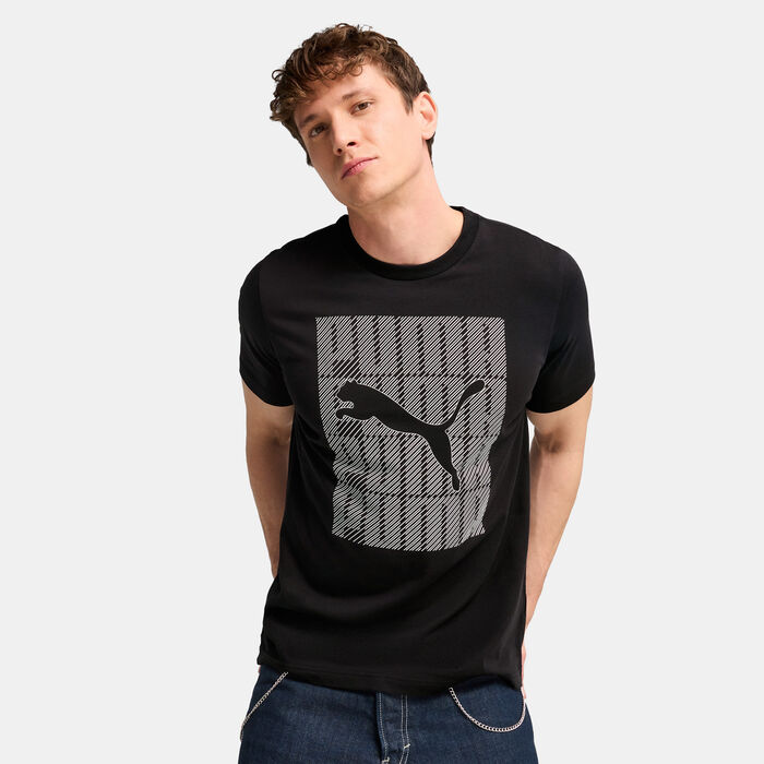 PUMA Men's Graphics Wording T-Shirt Black image number 0