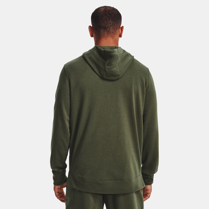 Under Armour Men's UA Rival Terry LC Full Zip Hoodie Green image number 1