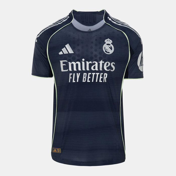 adidas Men's Real Madrid 25/26 Away Authentic Football Jersey Blue adidas Men's Real Madrid 25/26 Away Authentic Football Jersey Blue image number 0