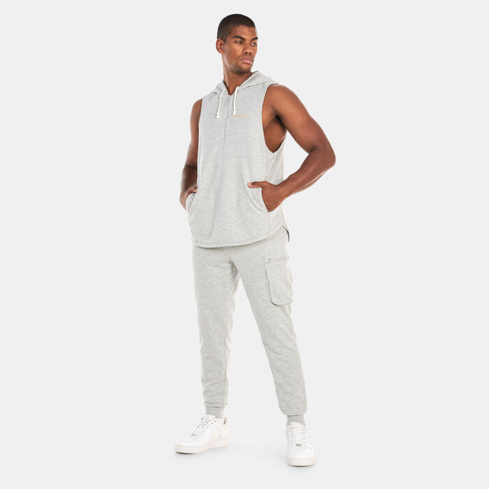 SQUATWOLF Men's Sleeveless Hoodie Black image number 2