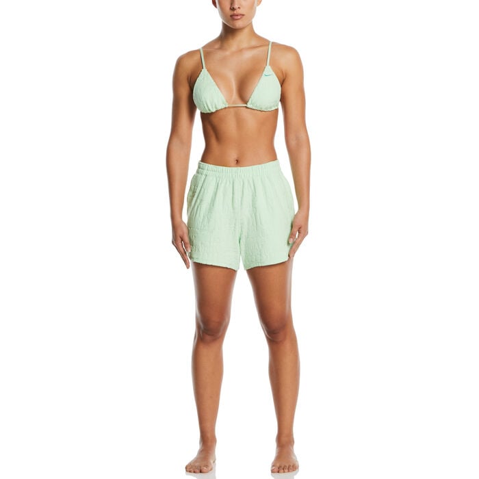Nike Swim Women's Retro Flow Cover-Up Shorts Green Nike Swim Women's Retro Flow Cover-Up Shorts Green image number 2