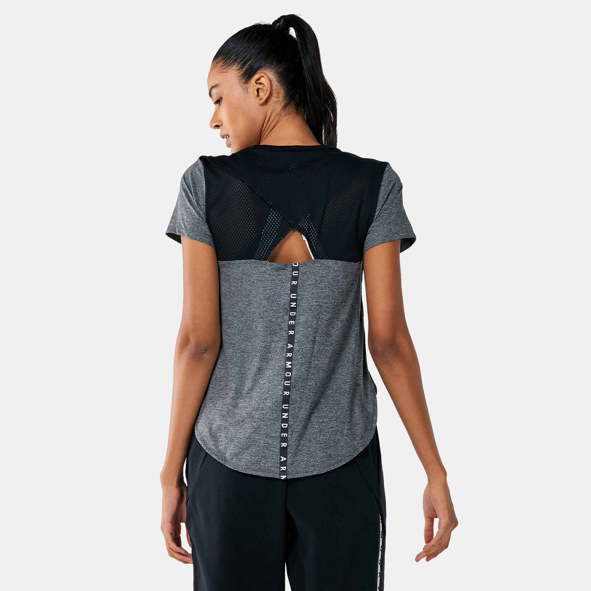 Women's ua armour sport crossback 2025 short sleeve