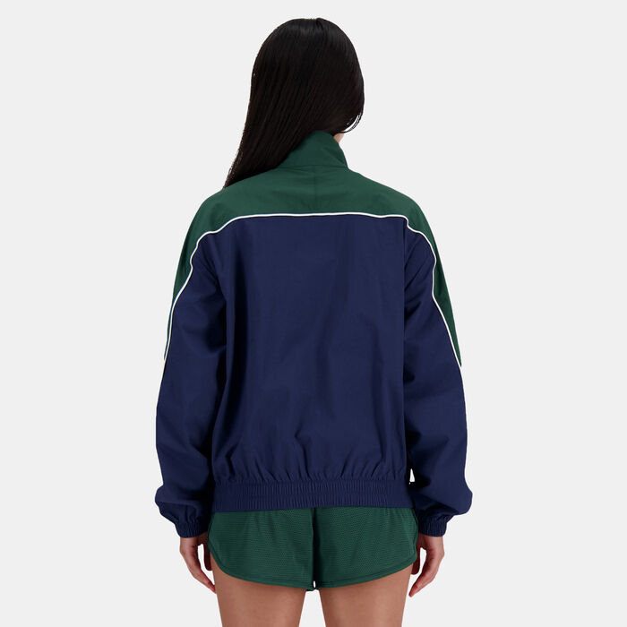 New Balance Women's Sportswears Greatest Hits Jacket Blue New Balance Women's Sportswears Greatest Hits Jacket Blue image number 3