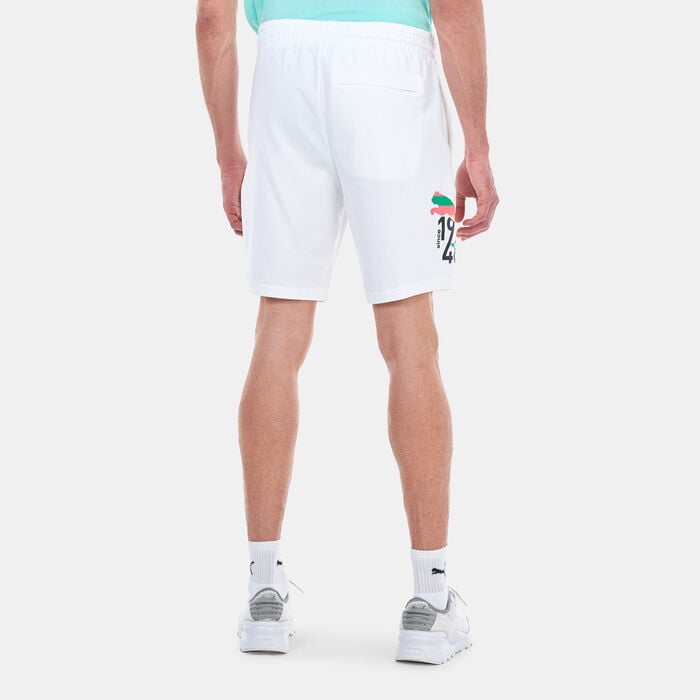 PUMA Men's Worldwide Graphic Shorts White PUMA Men's Worldwide Graphic Shorts White image number 1