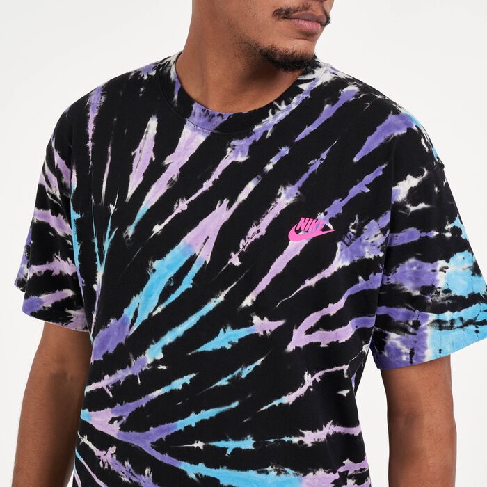 Nike Men's Sportswear Tie-Dye T-Shirt Black Nike Men's Sportswear Tie-Dye T-Shirt Black image number 3