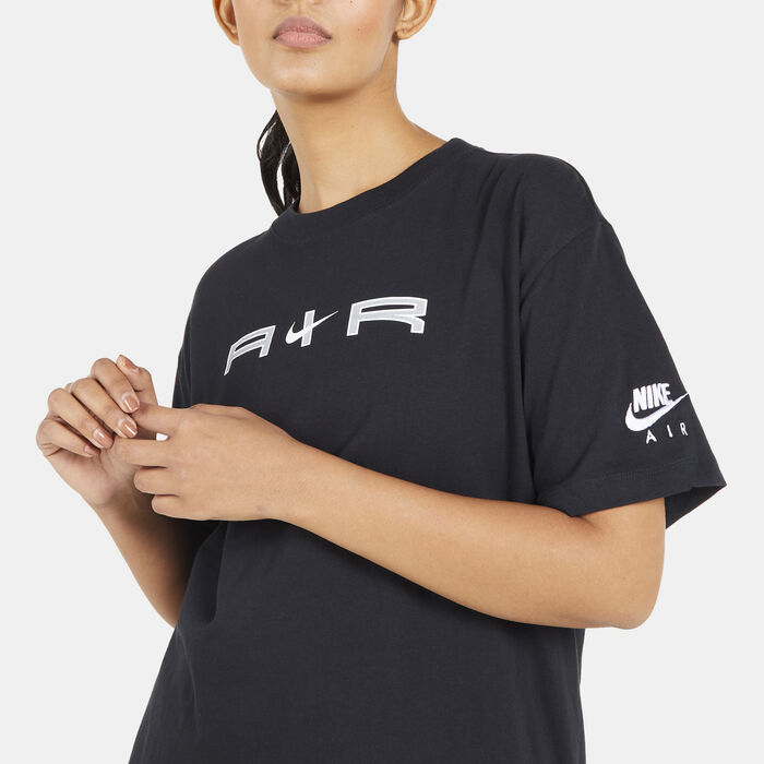 Nike Women's Sportswear Air T-Shirt Black image number 3
