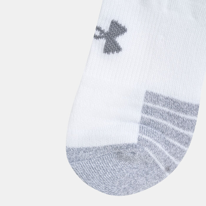 Under Armour HeatGear® No-Show Socks (3 Pack) White Under Armour HeatGear® No-Show Socks (3 Pack) White image number 1