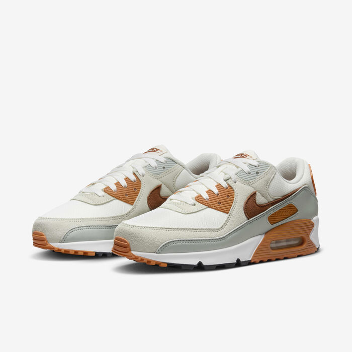 Nike Men's Air Max 90 Shoes Grey Nike Men's Air Max 90 Shoes Grey image number 11