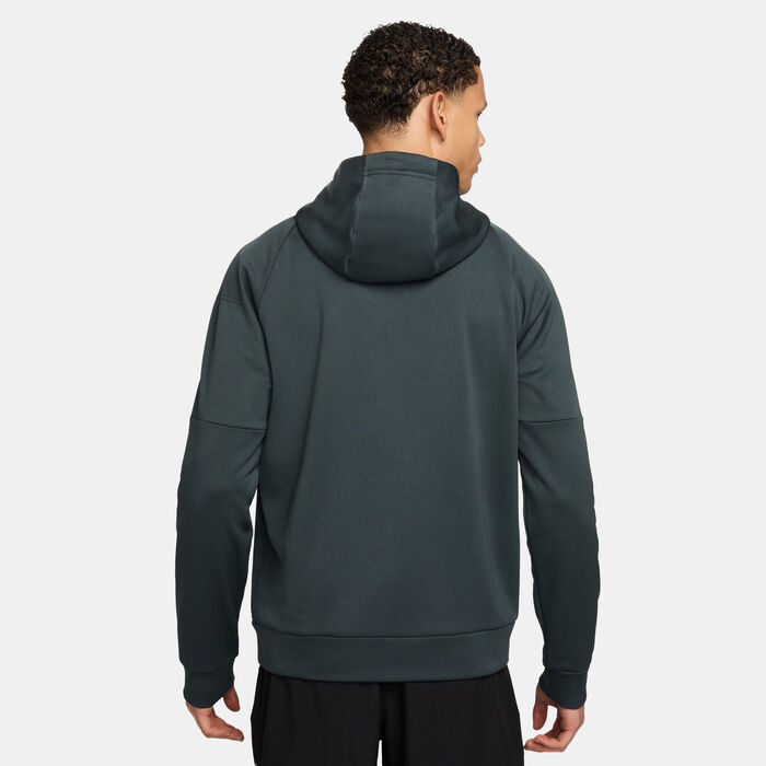 Nike Men's Therma-FIT Training Hoodie Green Nike Men's Therma-FIT Training Hoodie Green image number 1