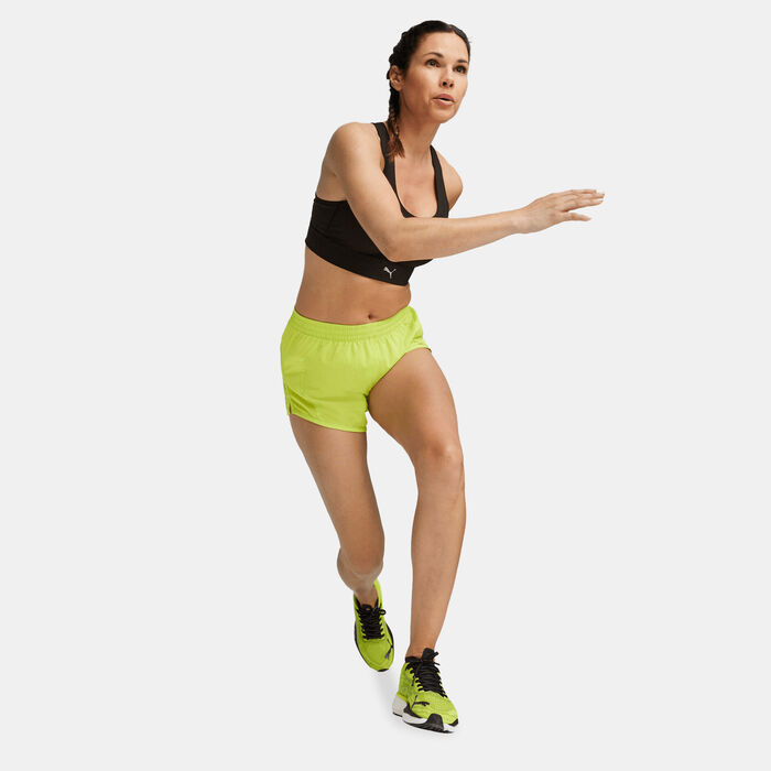 PUMA Women's Run Favourite Velocity Running Shorts yellow PUMA Women's Run Favourite Velocity Running Shorts yellow image number 2