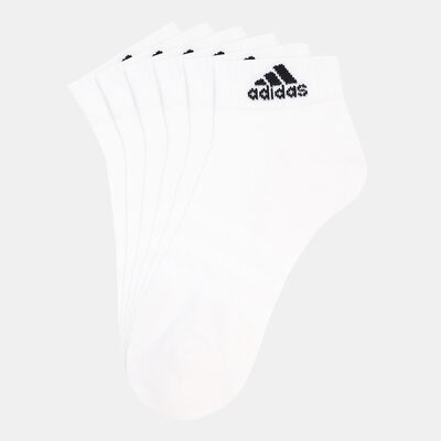 adidas Men's Cushioned Sportswear Ankle Socks (3 Pack) White adidas Men's Cushioned Sportswear Ankle Socks (3 Pack) White