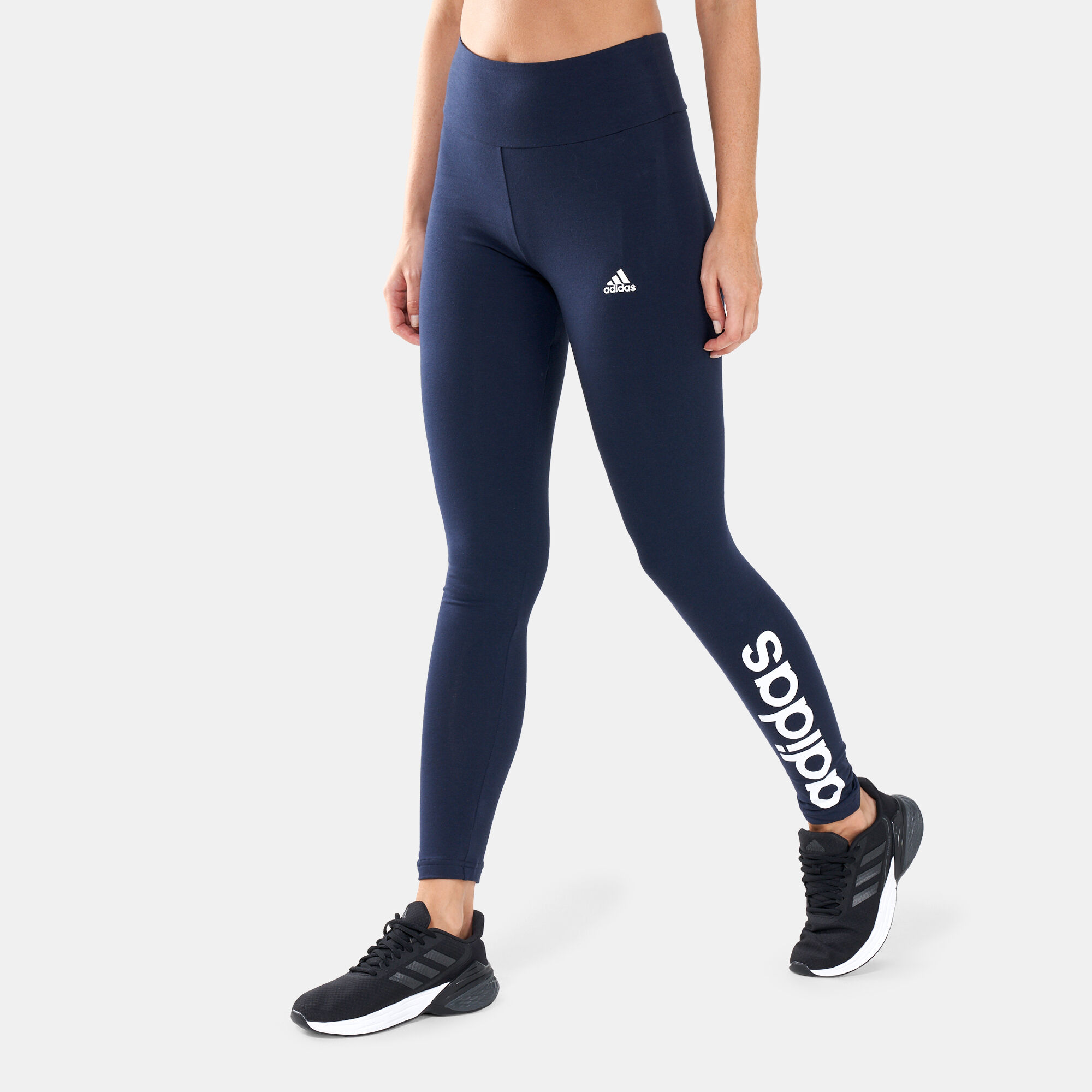 Adidas women's navy leggings hot sale