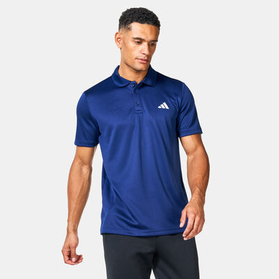 adidas Men's Train Essentials Training Polo Shirt Blue