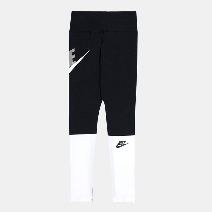 Nike Kids' Sportswear Favourites High-Waist DNC Leggings Black Nike Kids' Sportswear Favourites High-Waist DNC Leggings Black image number 1