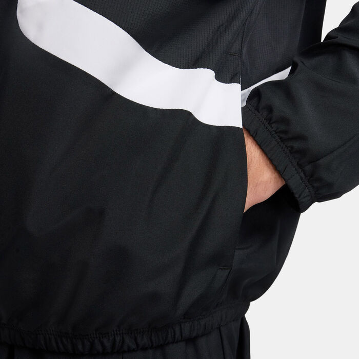 Nike Men's Icon Woven Basketball Jacket Black image number 4