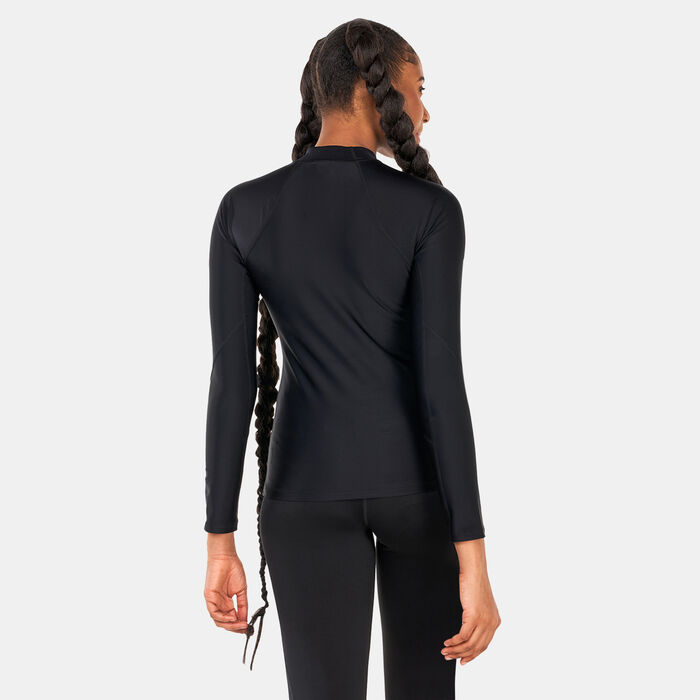 Speedo Women's Logo Long-Sleeve Rashguard Black Speedo Women's Logo Long-Sleeve Rashguard Black image number 1