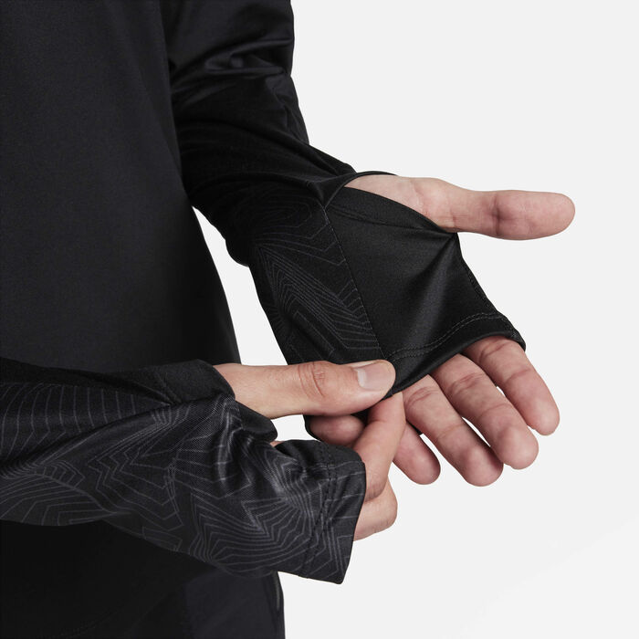 Nike Men's Air Max Dri-FIT 1/4-Zip Top Black image number 5