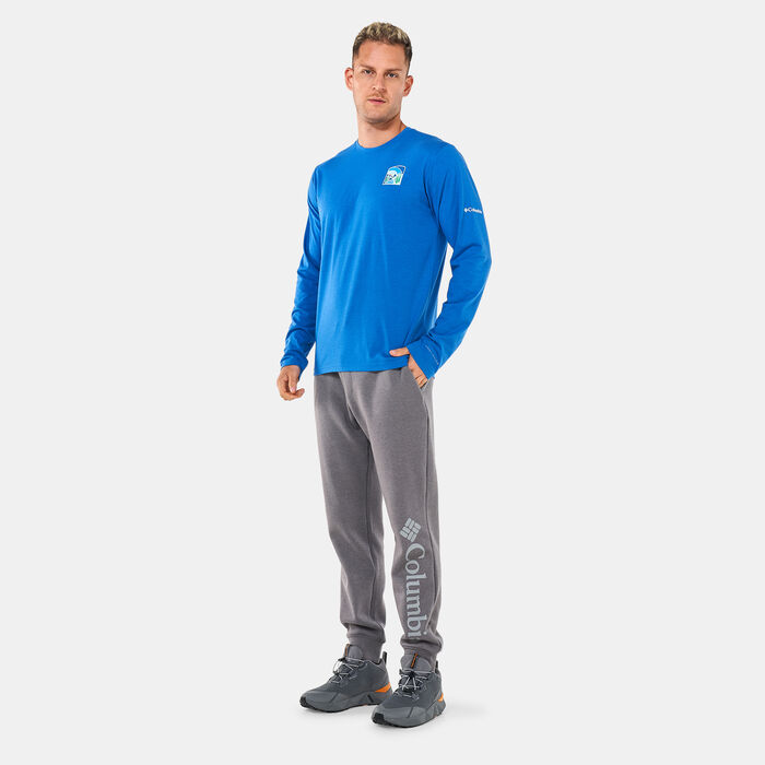 Columbia Men's Sun Trek™ Graphic Long Sleeve T-Shirt Blue Columbia Men's Sun Trek™ Graphic Long Sleeve T-Shirt Blue image number 2