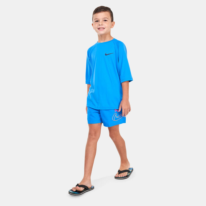 Nike Swim Kids' 4-inch Volley Shorts Blue Nike Swim Kids' 4-inch Volley Shorts Blue image number 2