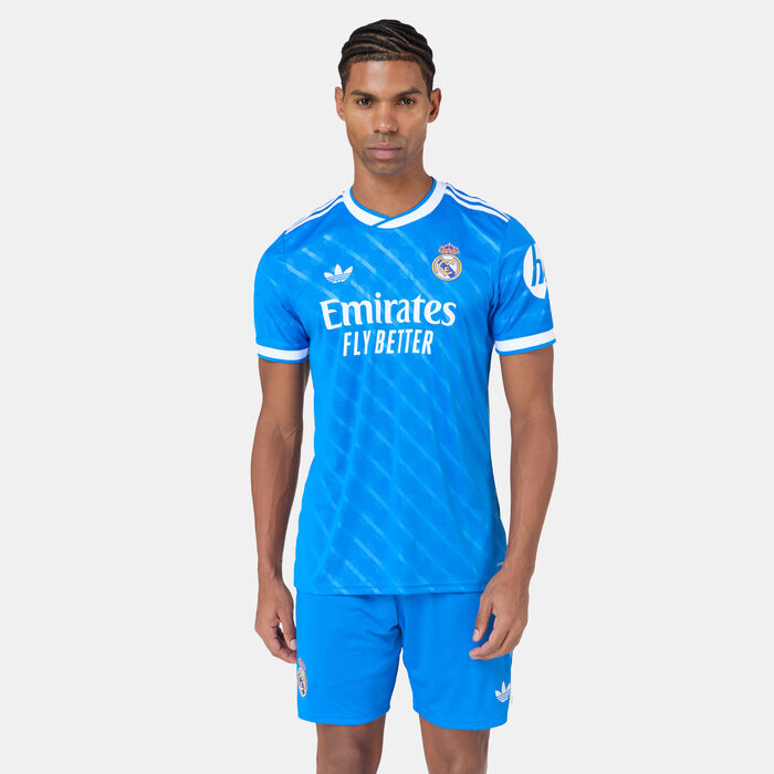 adidas Men's Real Madrid 25/26 Third Replica Football Jersey Blue adidas Men's Real Madrid 25/26 Third Replica Football Jersey Blue image number 0